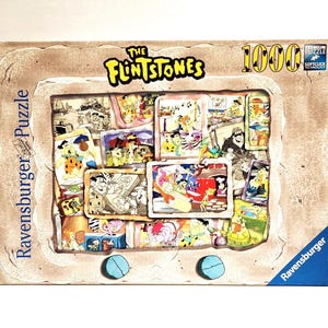 Ravensburger The Flintstones Puzzle, 1000 Piece Jigsaw, Cartoon, Fred Wilma, PRE-OWNED