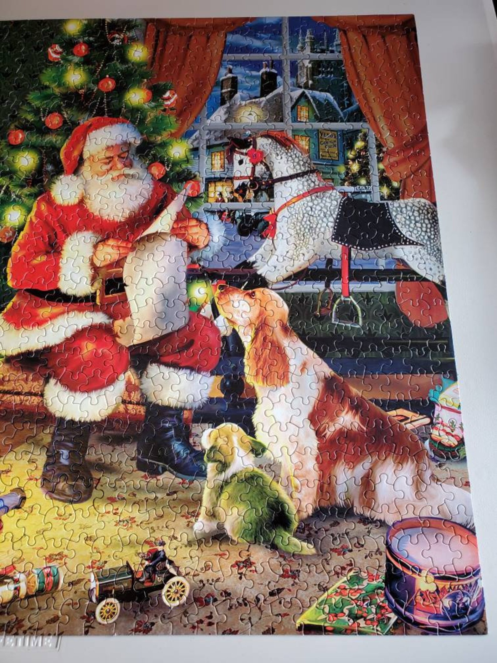 Christmas Puzzle 1000 Pieces Jigsaw by White Mountain Santa Etsy