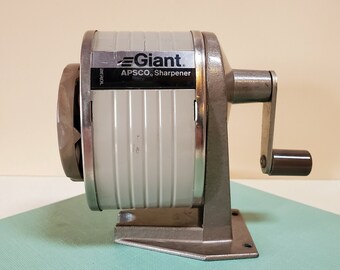 Apsco Giant Crank Pencil Sharpener, Made in USA - Oak Hill Vintage