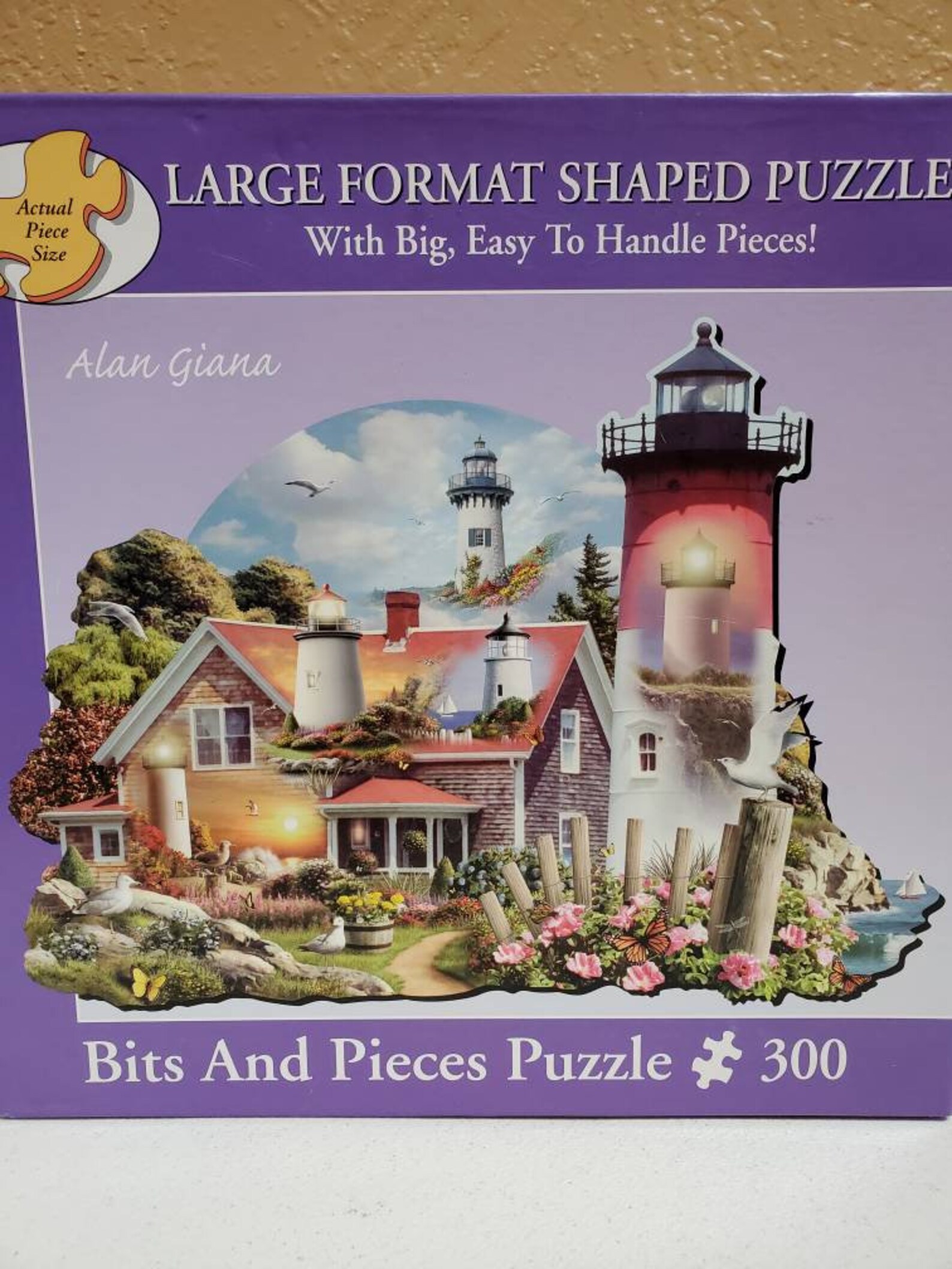 Lighthouse Puzzle 300 Jigsaw Pieces Bits and Pieces Guiding Etsy