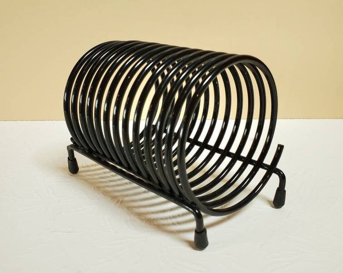 Spiral Letter Holder BLACK Metal Wire Slots Desk Organizer Etsy