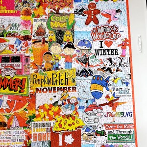 I Love Seasons Puzzle, 1000 Piece Jigsaw, White Mountain USA, Collage ...