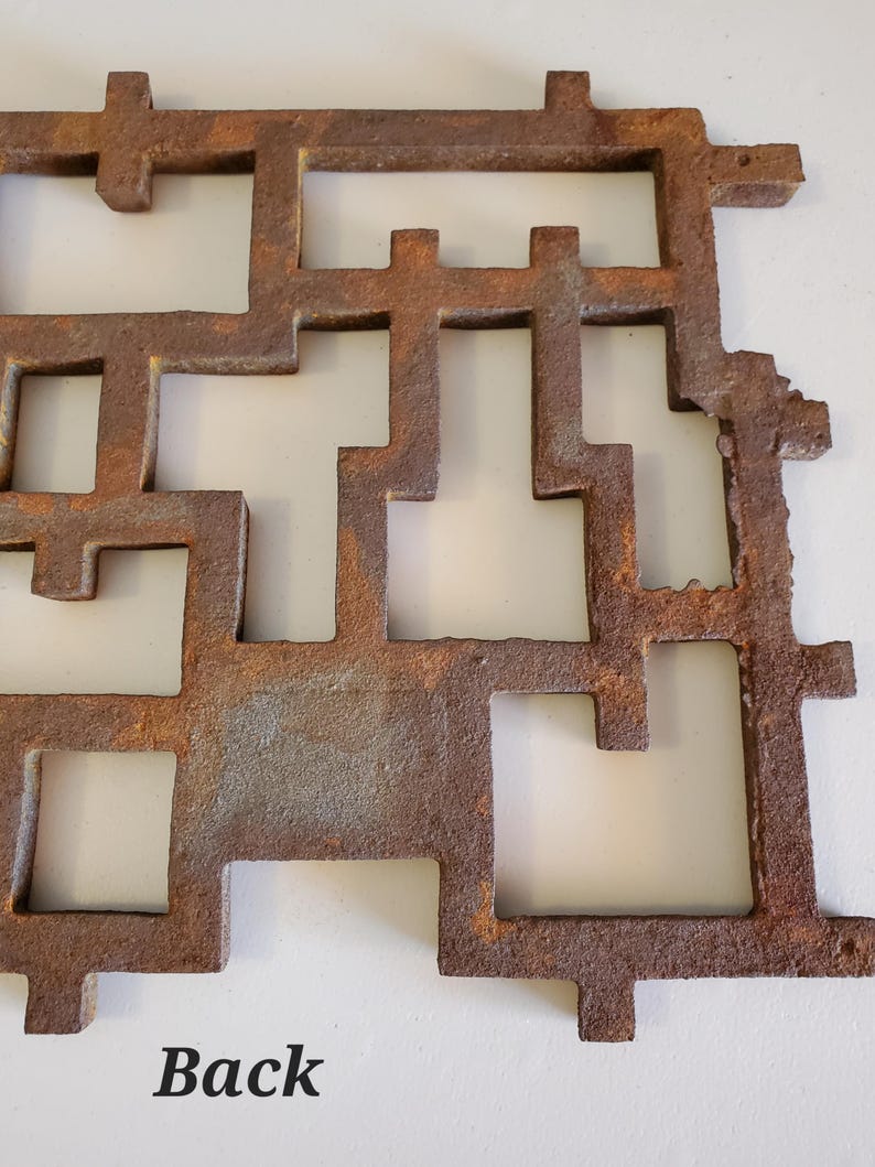 Architectural Panel, Decorative Ornamental Cast Iron, Primitive