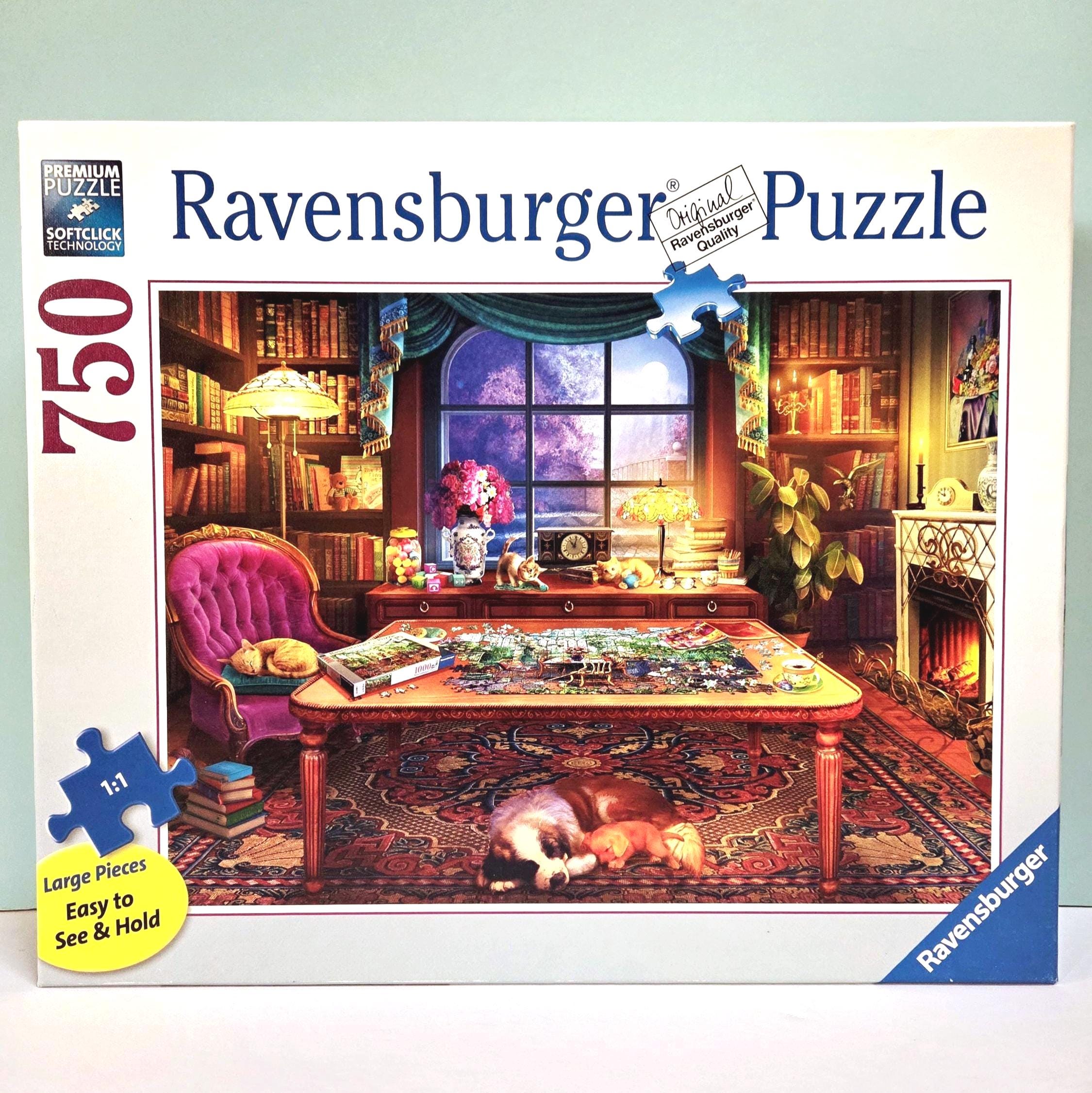 RoseArt My Happy Place Reading Nook Puzzle – 750 Teile Mit Poster, Gemütliche Leseecke-Motiv