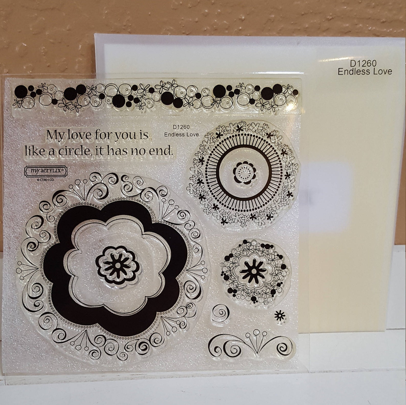 Endless Love Stamp Set Close to My Heart CTMH Acrylix Stamps Etsy