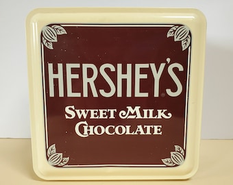 1990 Hershey's Sweet Milk Chocolate Metal Storage Tin Vintage Edition - Oak Hill Vintage B