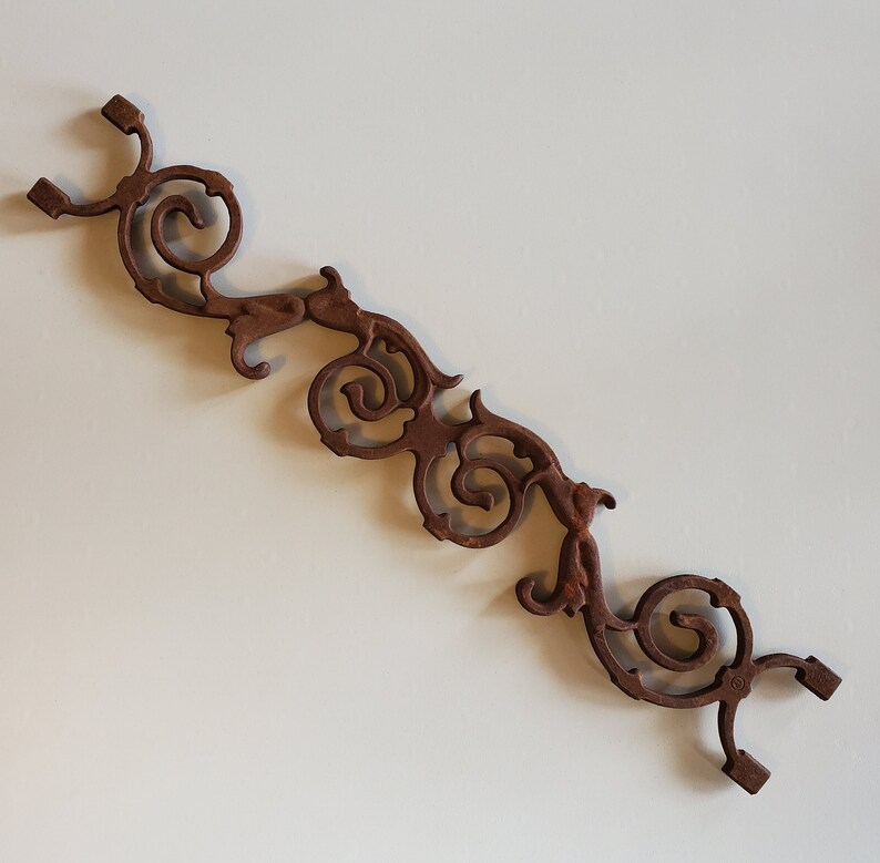 2 Architectural Panels, Decorative Ornamental Cast Iron, Primitive