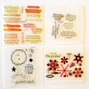 Choose 1 Christmas Stamp Set, Close to My Heart CTMH, Acrylix Stamps, Religious - Oak Hill Vintage F