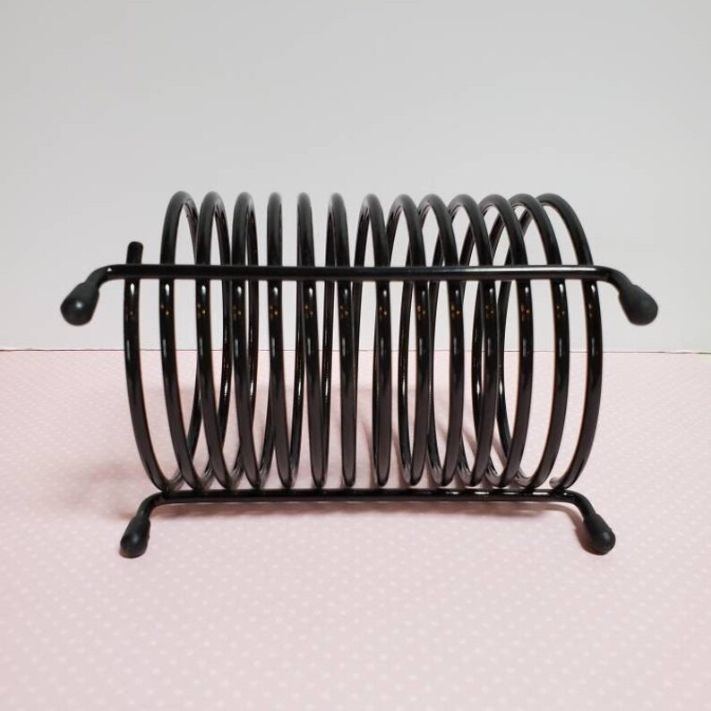 Spiral Letter Holder BLACK Metal Wire Slots Desk Organizer Etsy
