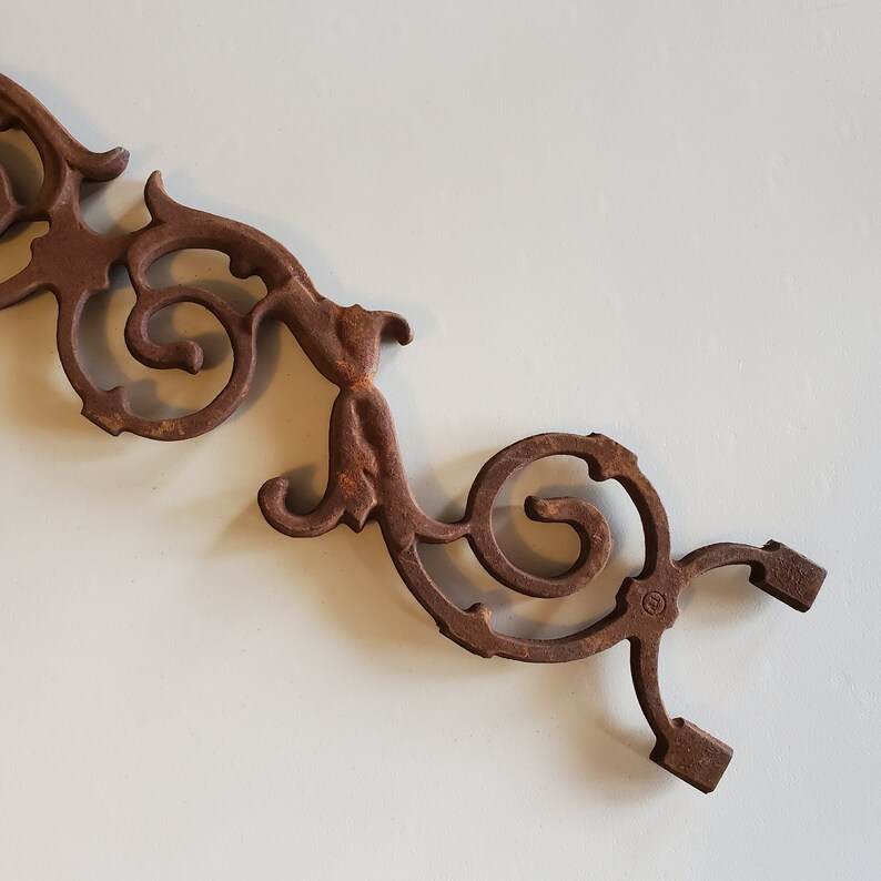 2 Architectural Panels, Decorative Ornamental Cast Iron, Primitive