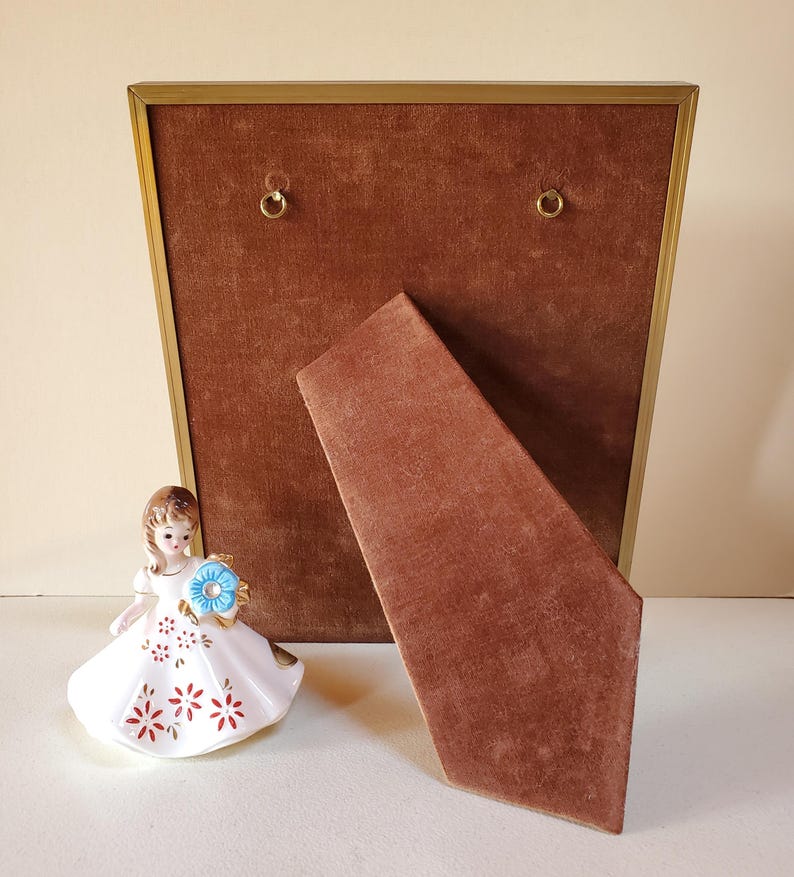 Holds 8 X 10 Photo, Antique Brass Picture Frame, Crown Frame Co. USA