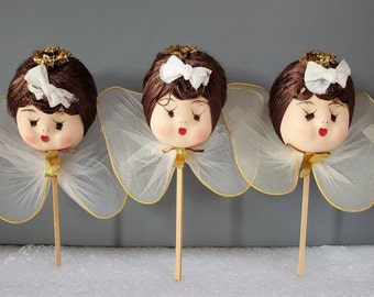 Choose One, Retro Angel Pick, Made in Japan, Christmas Ornament - Oak Hill Vintage