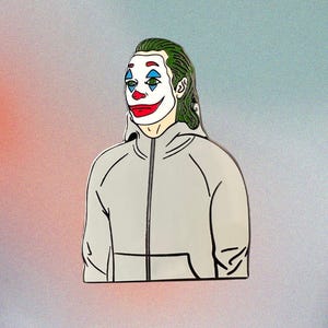 Joker Hard Enamel Pin - Comic Villain Streetwear Collectible - Hat Pin for Hats, Fitteds, Snapbacks