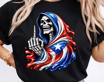 Puerto Rico PNG |  Boricua Flag Shirt Design | Puerto Rican Flag Art |  Puerto Rico Shirt PNG |  Puerto Rico Flag Tee