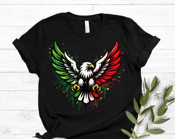 メキシコの鷲のPNG画像 | メキシコの鷲のシャツ | ビバ・メキシコのPNG画像 | メキシコ国旗のシャツ | 愛国的なメキシコのデザイン