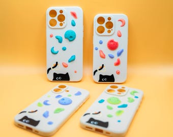 Carabiner Cat Mini Climbing Wall iPhone Case