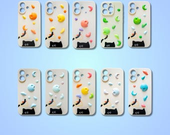 iPhone-hoesje met karabijnhaak Cat mini klimmuur