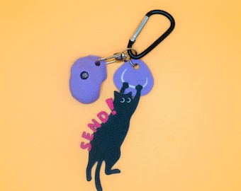 Stuur kattensleutelhanger: klimmers en kattenliefhebbers cadeau