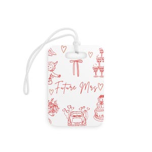 Etiquetas para equipaje de boda para la futura esposa/regalo para despedida de soltera, artículos esenciales de viaje, decoración para despedida de soltera, viaje personalizado