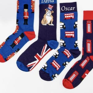 No.1 Gifts London Union Jack Big Ben Guard Baby Newborn Infant Toddler Socks 0-36 Months (3 Pairs) (0-12 Months