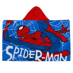 Personlig Spiderman-handduk med huva, 100 % bomull, klädponcho, Avengers, barn, badhandduk, badsjal, pojkar, skötmorgonrock bild 2