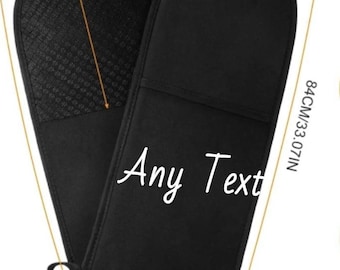 Guantes de horno dobles negros personalizados, resistentes al calor (250 °C/482 °F), con cuerdas, de silicona antideslizante.