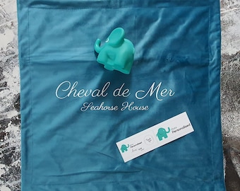 Custom Velvet Cushion  Cover 45×45cm – Personalised Text & One-Colour Design