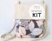 SEWING KIT Crossbody Bag, Beginner Purse Sewing Kit, Modern Sewing Kit, Simple Strap Bag Sewing Pattern Project Supplies, Small Pouch Purse