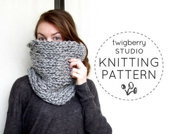 Knit Cowl PATTERN, Knitting Cowl Pattern, Knit Scarf Pattern, Neck Warmer Pattern, Knitted Cowl Pattern, Fall Cowl Pattern, Winter, Snood