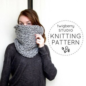 Knit Cowl PATTERN, Knitting Cowl Pattern, Knit Scarf Pattern, Neck Warmer Pattern, Knitted Cowl Pattern, Fall Cowl Pattern, Winter, Snood