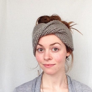 Turban KNITTING PATTERN Twisted Knit Headband Pattern Twisted Turban Pattern Knit Earwarmer Headband Pattern Knot Knit 50/'s Turban Pattern