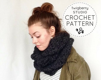 Crochet Scarf PATTERN, Infinity Scarf Crochet PATTERN, Infinity Scarf Pattern, Crochet Pattern Chunky Infinity Pattern, Fall Scarf Pattern