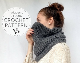 Crochet Cowl PATTERN, Chunky Cowl Pattern, Crochet Chunky Cowl PATTERN, Crochet Infinity Scarf Pattern, Fall Cowl Pattern, DIY Crochet Cowl