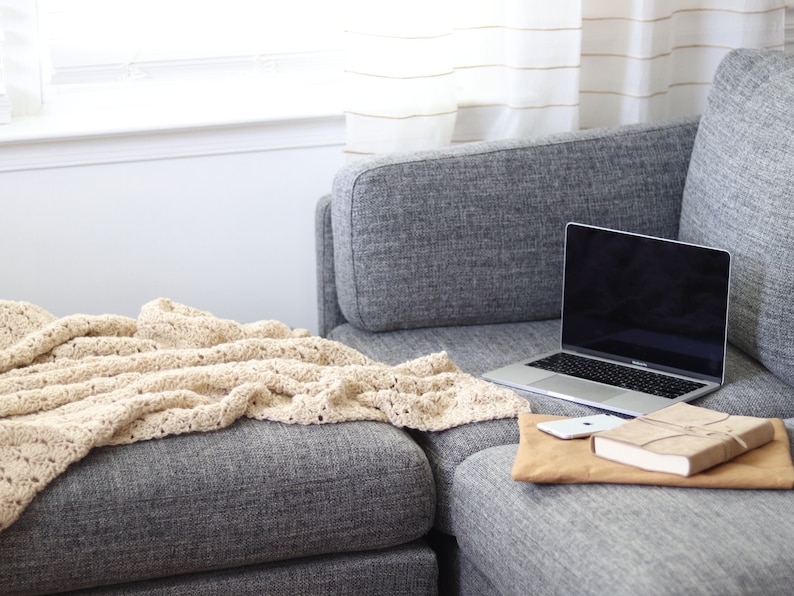 CROCHET PATTERN Throw Blanket, Lace Crochet Blanket Pattern, Easy ...