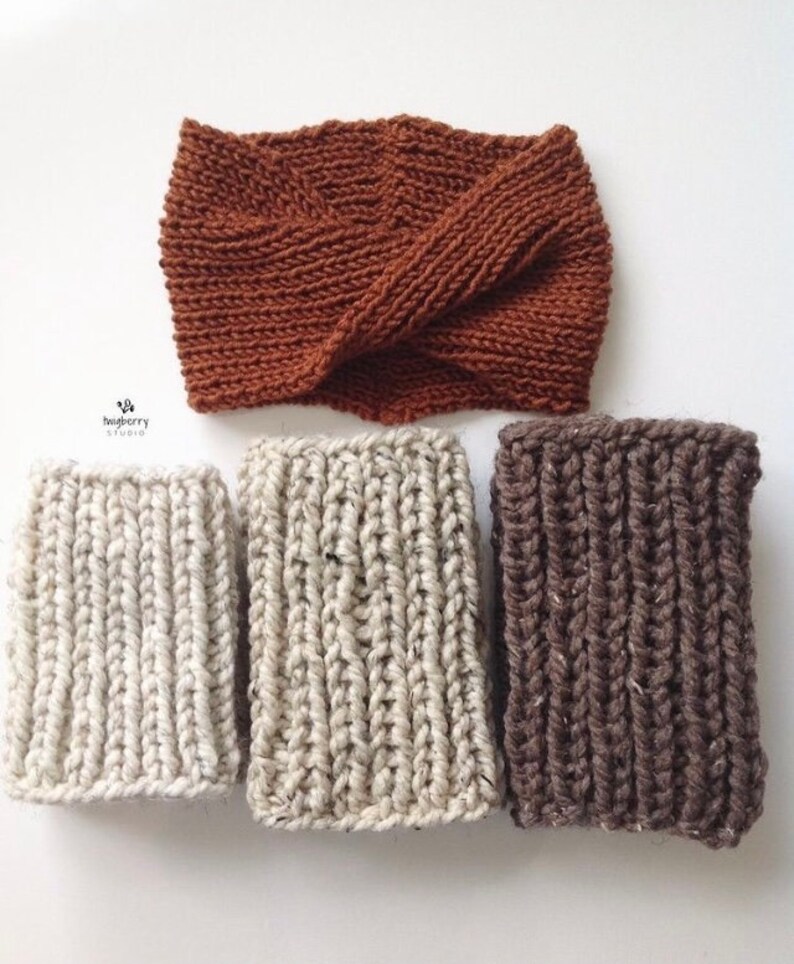 Turban KNITTING PATTERN Twisted Knit Headband Pattern Twisted Turban Pattern Knit Earwarmer Headband Pattern Knot Knit 50/'s Turban Pattern