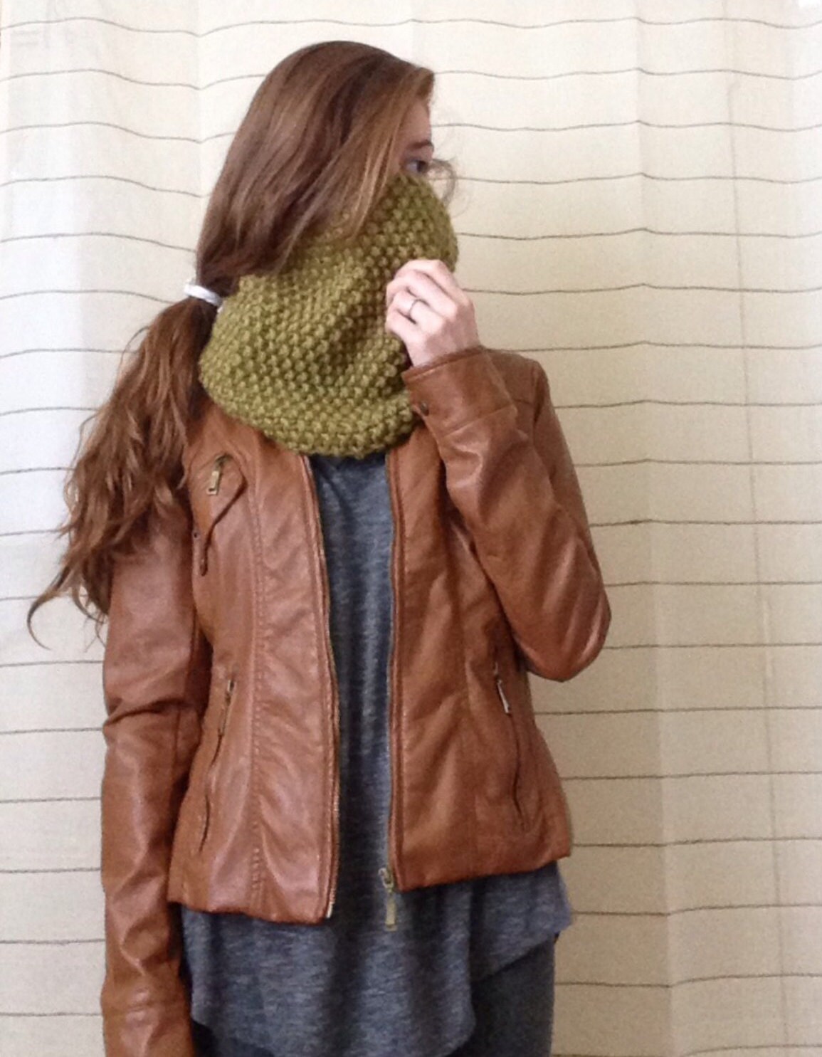 Cowl Knitting PATTERN Chunky Knit Cowl Pattern Infinity Scarf Etsy