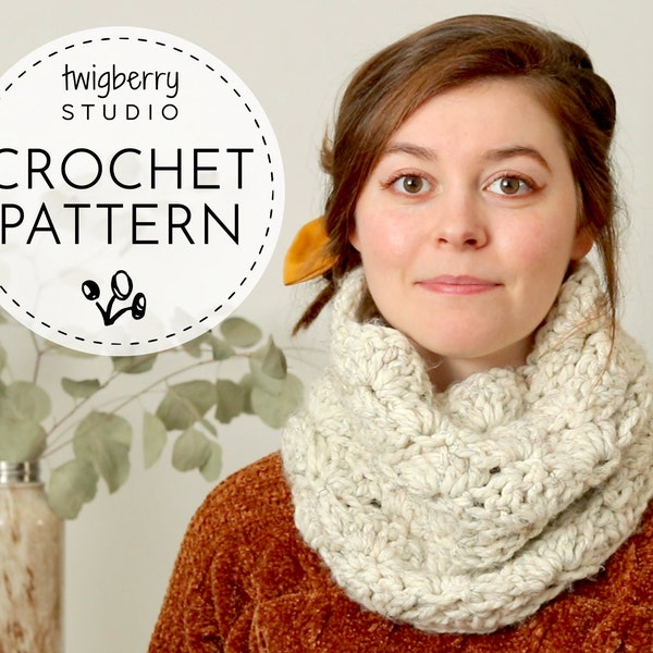 Crochet Cowl PATTERN, Crochet Neck Warmer Pattern, Lacy Cowl Pattern, Crochet Scarf Pattern, Easy Cowl Pattern, Chunky Cowl Pattern, Fall