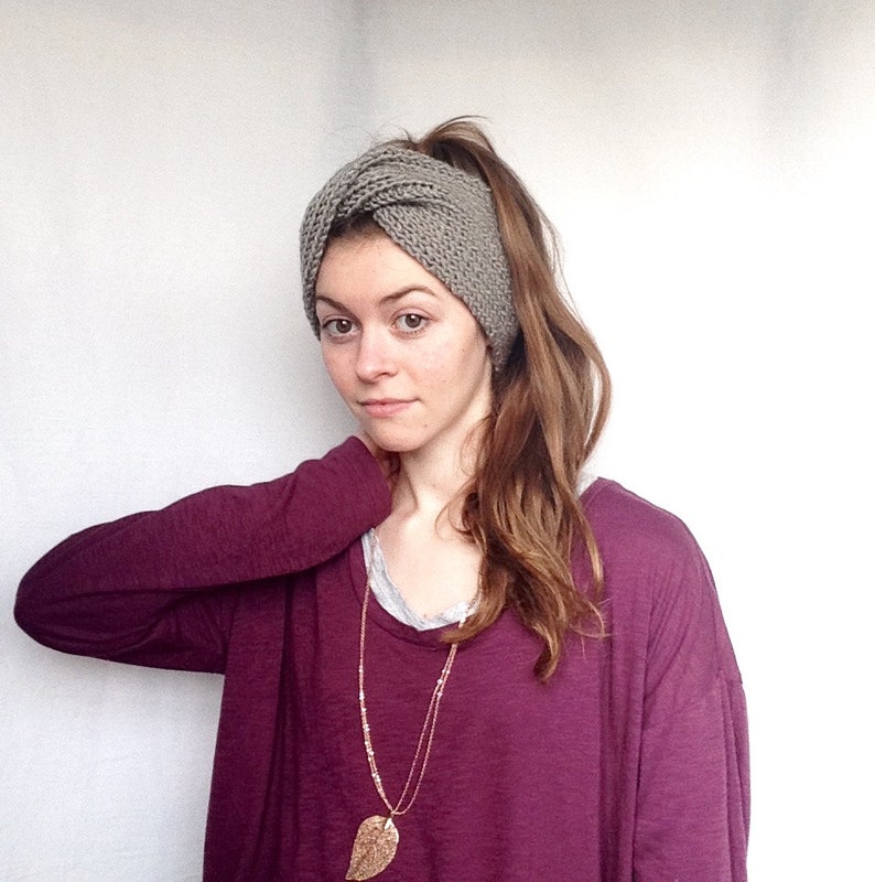 Turban KNITTING PATTERN Twisted Knit Headband Pattern Twisted Turban Pattern Knit Earwarmer Headband Pattern Knot Knit 50/'s Turban Pattern