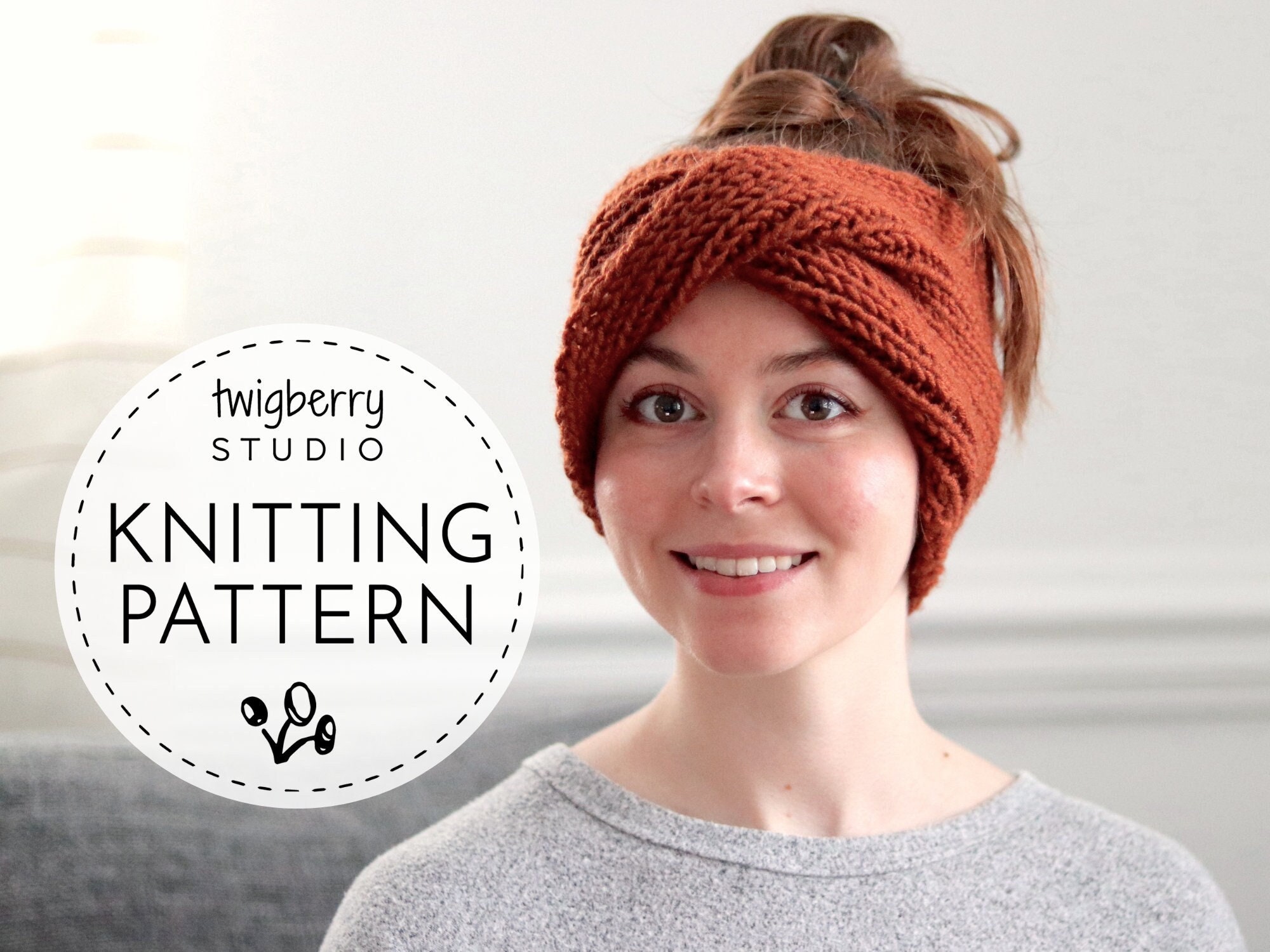 Turban KNITTING PATTERN Twisted Knit Headband Pattern Twisted - Etsy