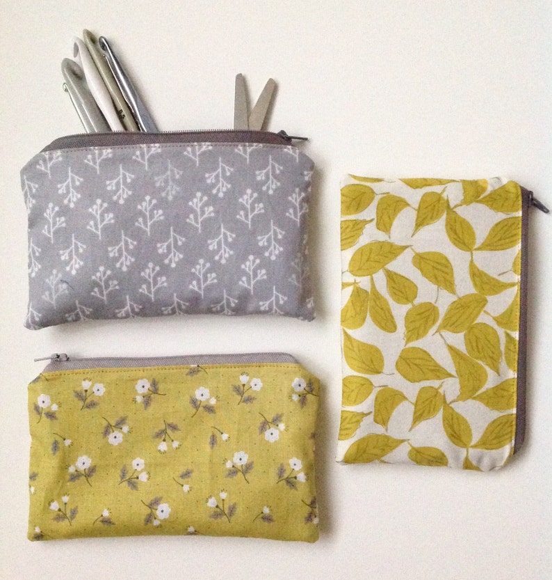 zipper pouch sewing kit, fabric options