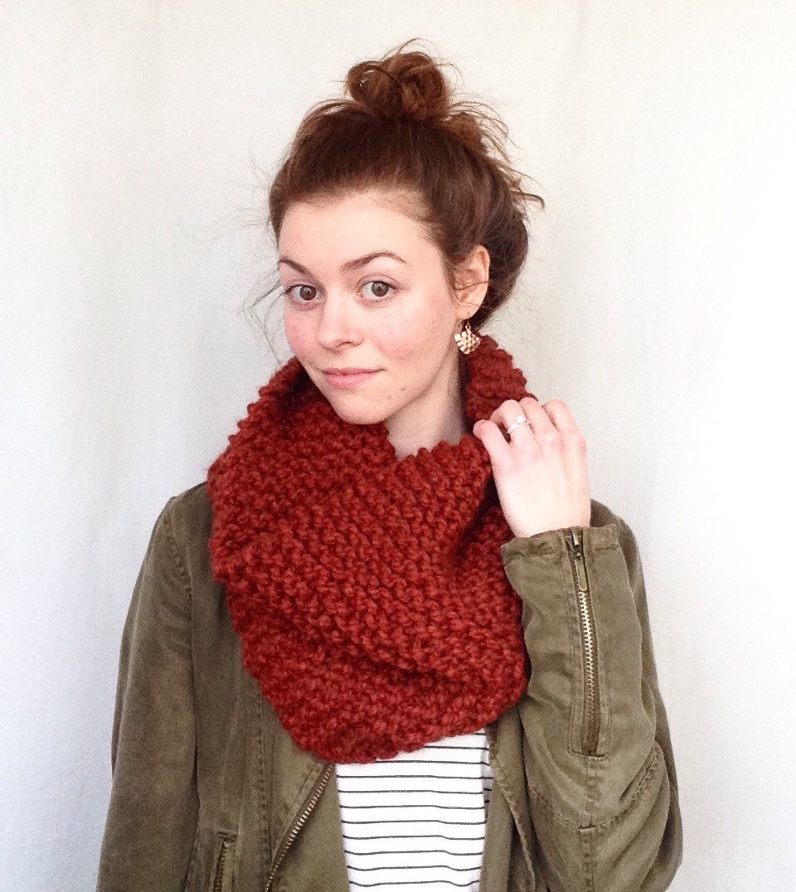 Cowl Knitting PATTERN, Chunky Cowl Pattern, Easy Cowl Pattern, Knitting