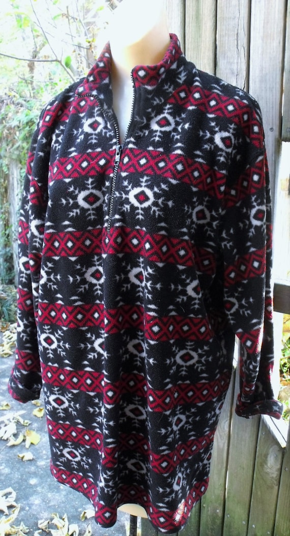 Fleece Top/ Women's Large Clothing/ Winter Tunic/ 