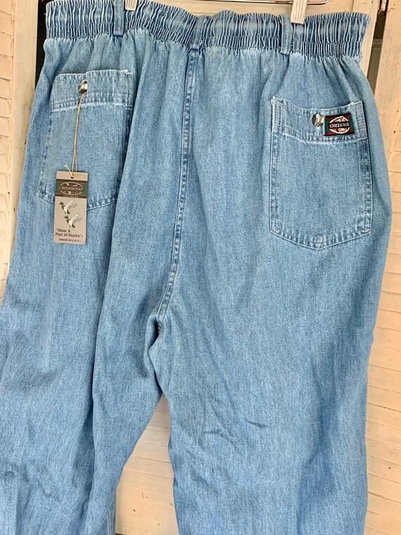 Extra Long Denim Jeans, Size 48T  Chambray Color … - image 8