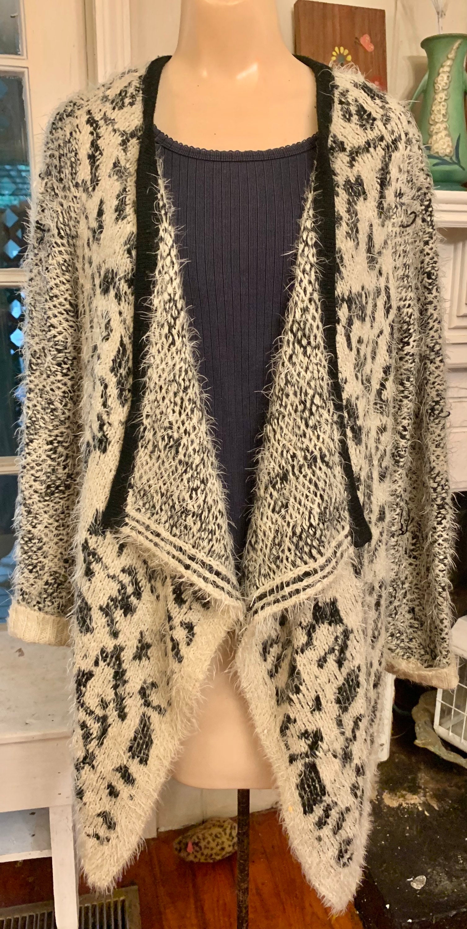 Animal Print Sweater - Etsy