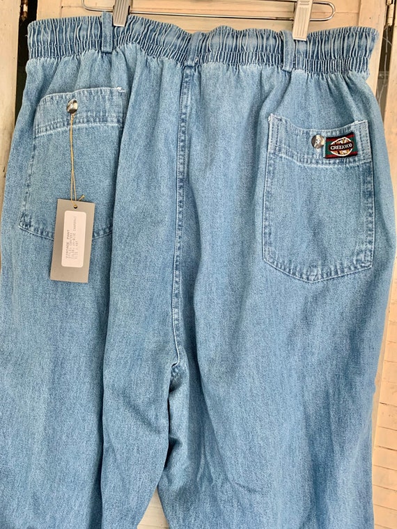 Extra Long Denim Jeans, Size 48T  Chambray Color … - image 9