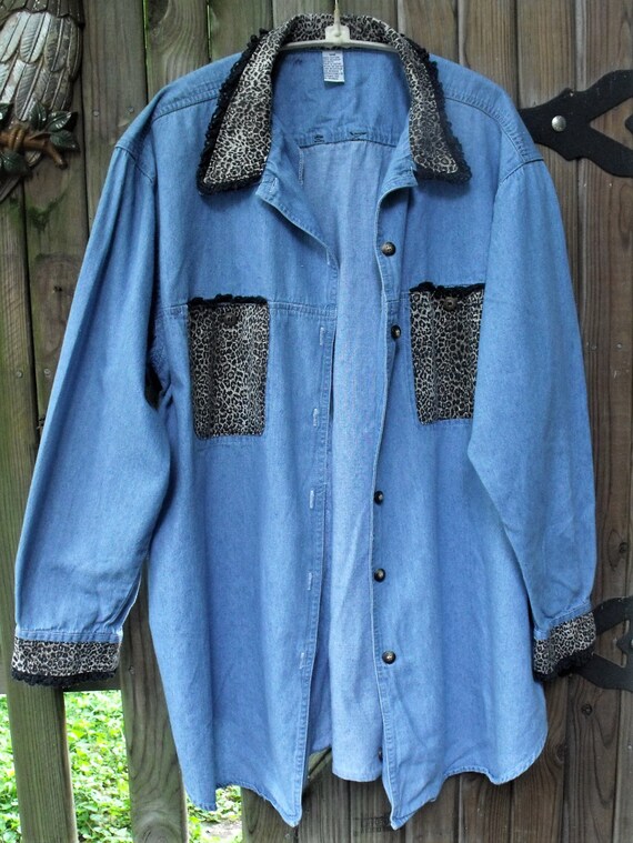 denim shirt size 18