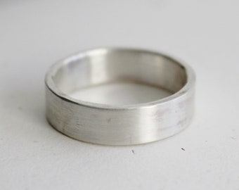 Rustic Sterling Silver band ring