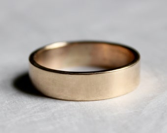 Handmade 14 K gold band - heavy custom one of a kind band