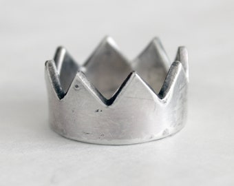 Silver Crown Ring