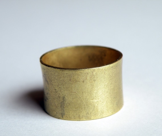 Gold Cuff Ring - hand crafted in 14K gold